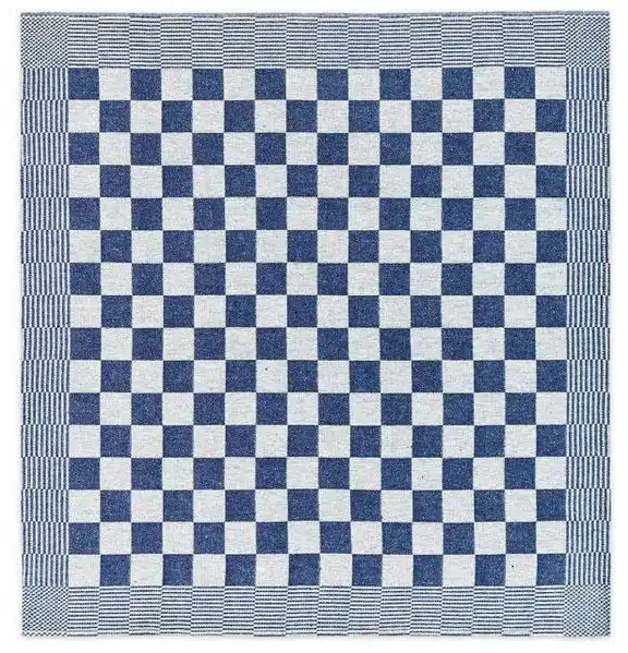 L2G Theedoek Blokdoek Holland Blauw (set à 6 stuks)