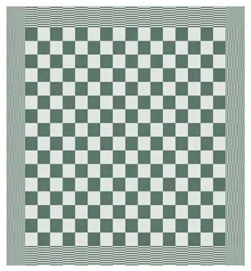 L2G Theedoek Blokdoek Holland Groen (set à 6 stuks)