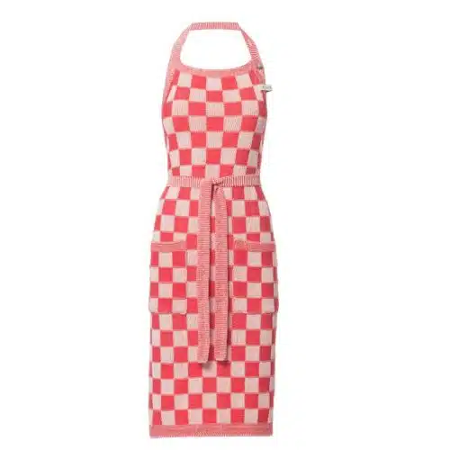 Knit Factory Schort Block Ecru / Rood