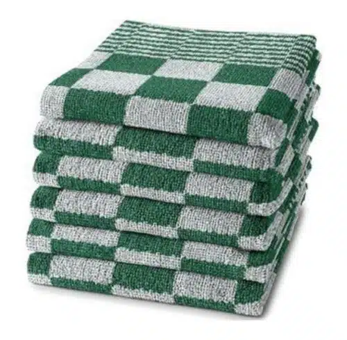 L2G Keukendoek Blokdoek Holland Groen (set à 6 stuks)