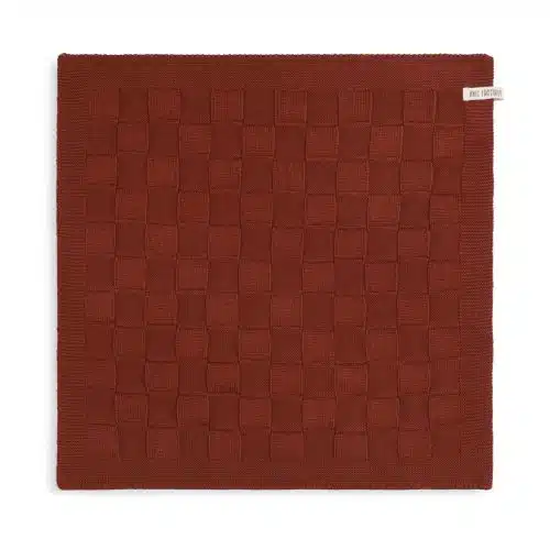 Knit Factory Keukendoek Uni Roest