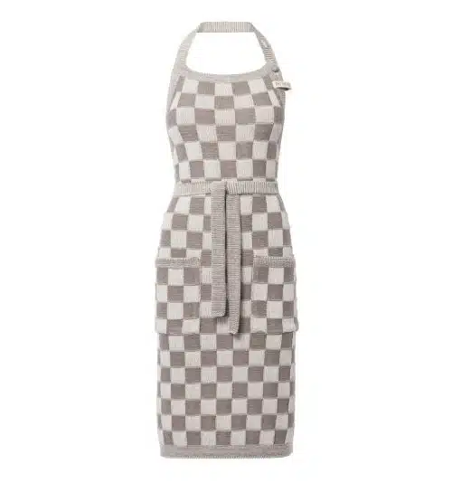 Knit Factory Schort Block Ecru / Taupe