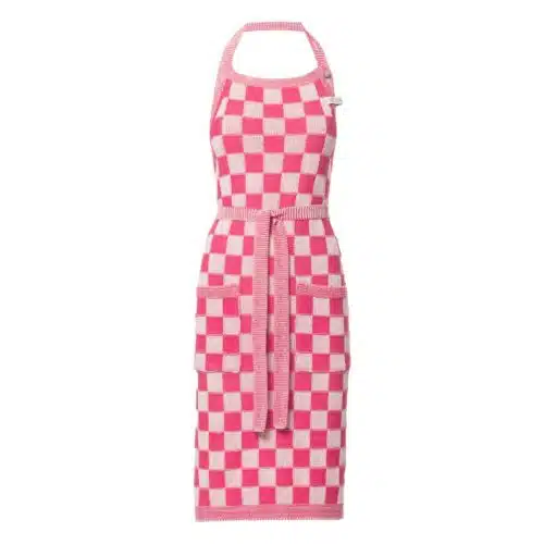 Knit Factory Schort Block Ecru / Fuchsia Roze