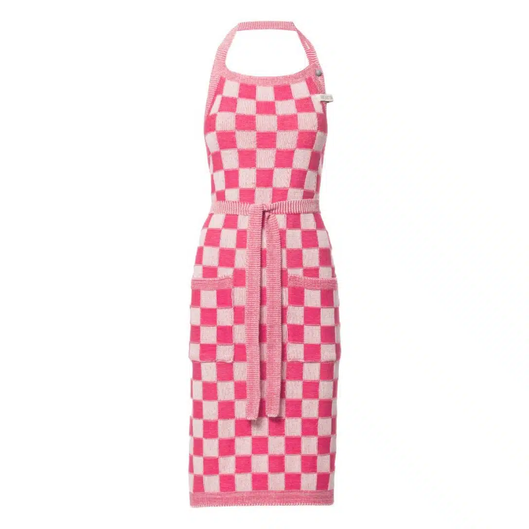 Knit Factory Schort Block Ecru / Fuchsia Roze