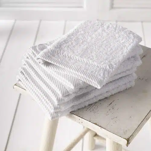 De Witte Lietaer Washandje Hélène White (set a 6 stuks)