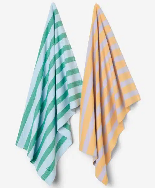 Marc O'Polo Theedoek Haley Multi Green (set a 2 stuks)