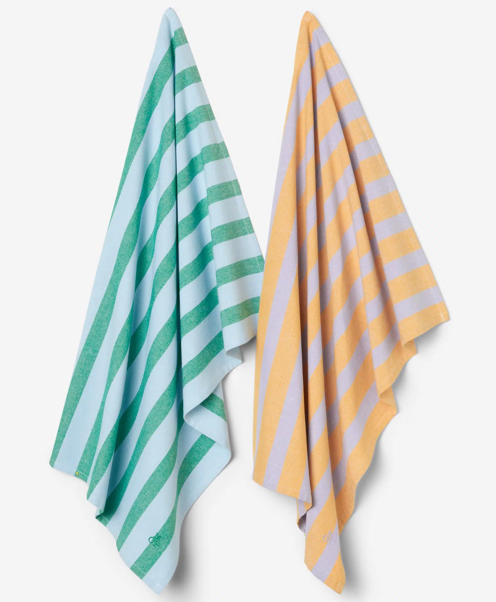 Marc O'Polo Theedoek Haley Multi Green (set a 2 stuks)