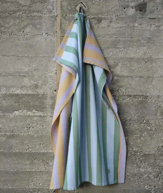 Marc O'Polo Theedoek Haley Multi Green (set a 2 stuks)