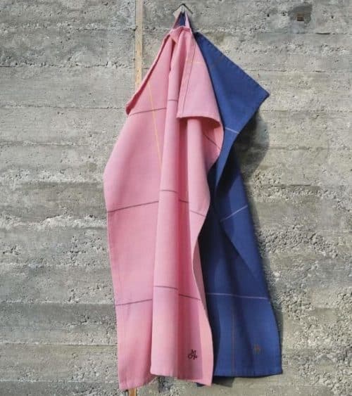 Marc O'Polo Theedoek Haley Multi Pink (set a 2 stuks)