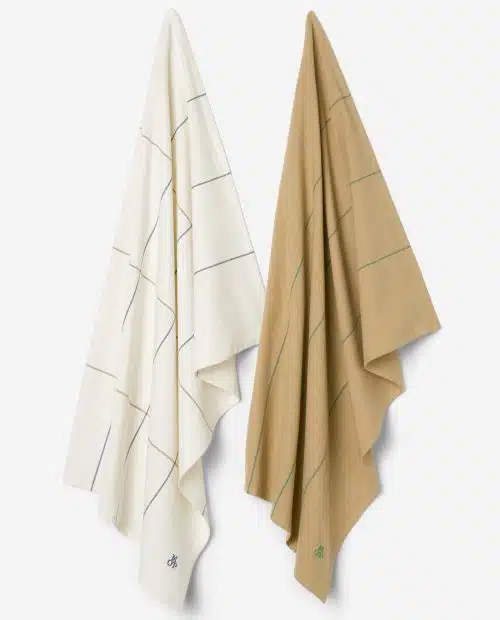 Marc O'Polo Theedoek Haley Multi Sand (set a 2 stuks)