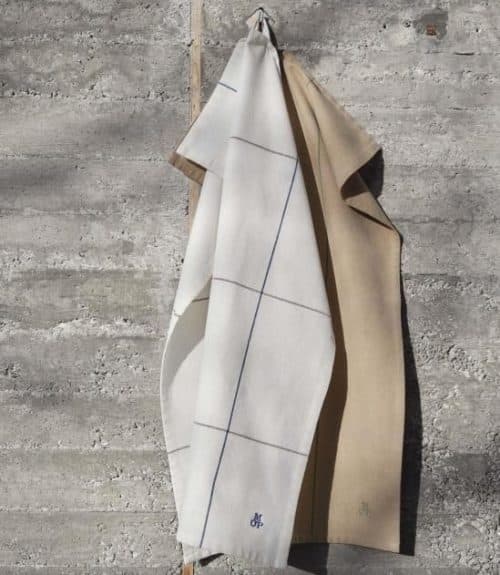 Marc O'Polo Theedoek Haley Multi Sand (set a 2 stuks)