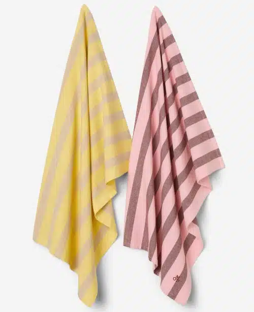 Marc O'Polo Theedoek Haley Multi Yellow (set a 2 stuks)