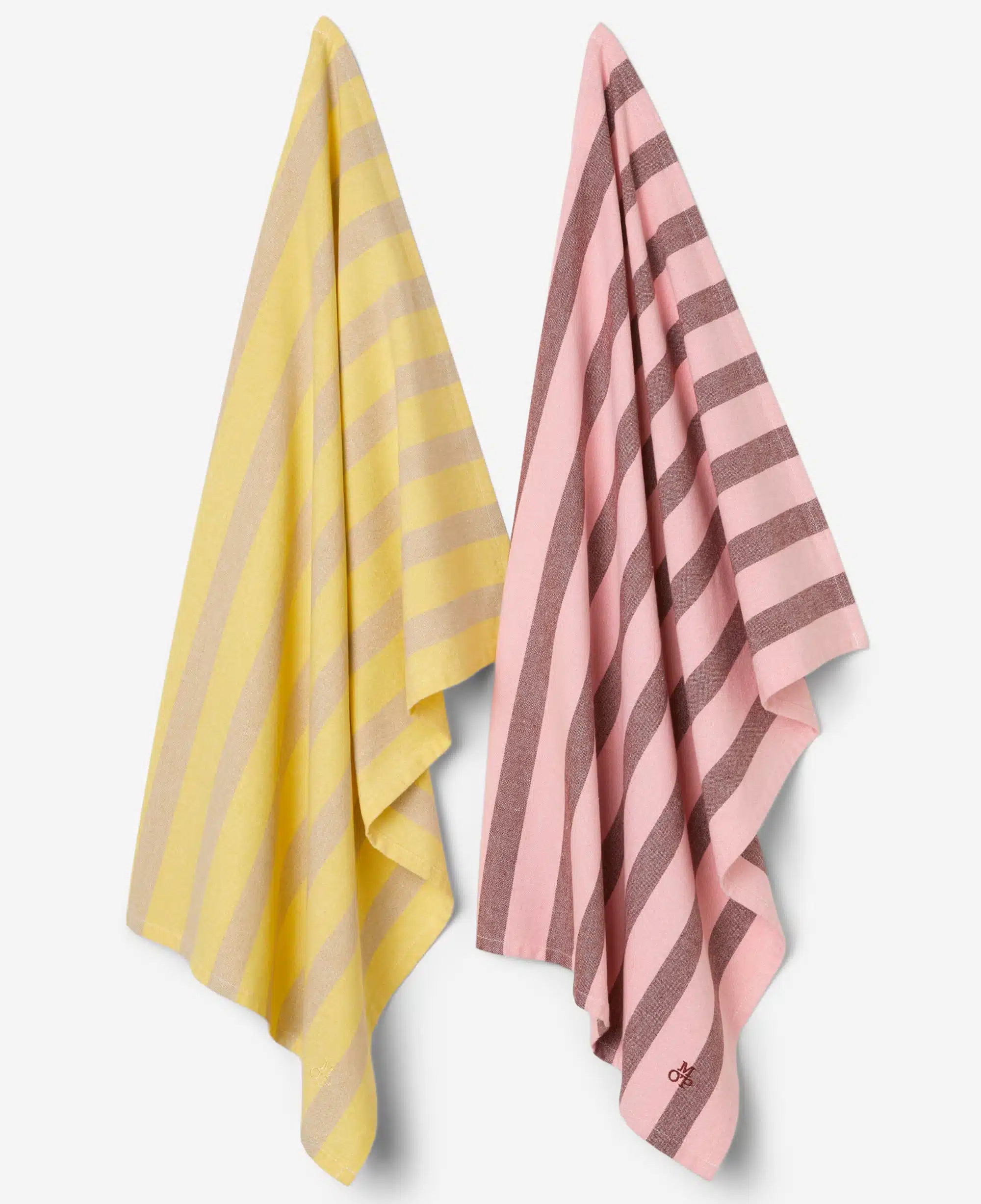 Marc O'Polo Theedoek Haley Multi Yellow (set a 2 stuks)