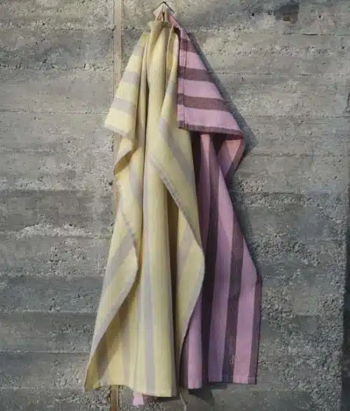 Marc O'Polo Theedoek Haley Multi Yellow (set a 2 stuks)