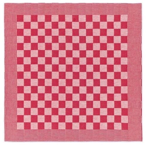 L2G Theedoek Blokdoek Holland Rood (set à 6 stuks)